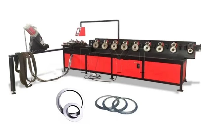 Máy tạo hình mặt bích tròn ống dẫn HVAC / Dây chuyền sản xuất mặt bích thép góc tròn